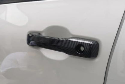 Car AccessoriesExterior Side Door Handles Cover Trime Without Smart Keyhole Compatible with Toyota Tundra/Sequoia 2026 2025 2024 2023 2022 (Carbon Fiber) 4PCS ABS - color: Carbon Fiber