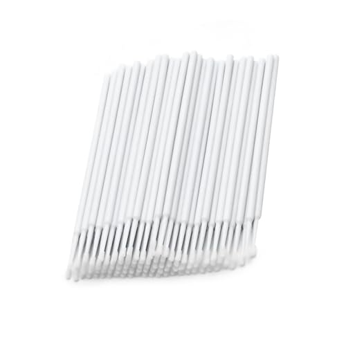 Touch Up Paint Brushes for Automotive Paint Chip Repair Disposable Micro Applicators-White (100 PCS) - color: White