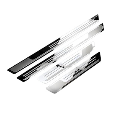 4 Pcs Door Sill Protector Heavy-Duty Scuff Plate Anti-Scratch Guards for Mercedes Benz Sprinter W906 2006-2017 Stainless Steel Step Trim Entry Guard