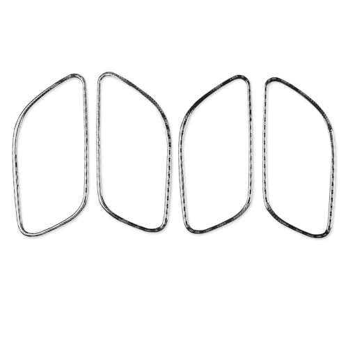NVCNX Carbon Fiber Accessories for Mercedes Benz GLE GLS 350 450 450e 580 53 63 S AMG 2020-2026 2021 2022 2023 2024 2025 Inner Door Handle Frame Cover Interior Trim Thick Overlay Sticker Decal 4PCs - color: Door Handle Frame Trim