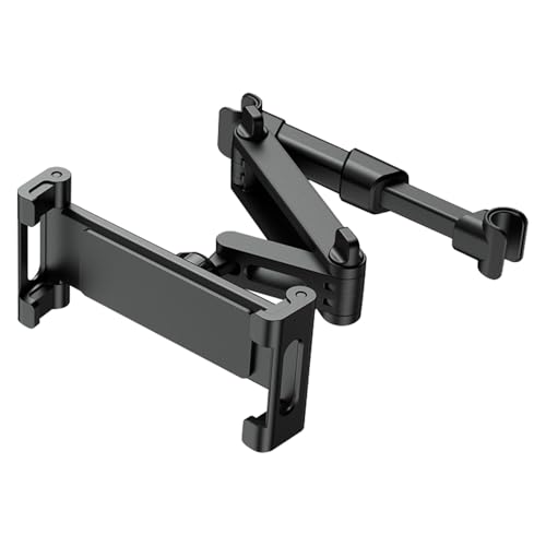 Car Headrest Tablet Holder,Headrest Mount Car Tablets Holder Truck 360 Degree Rotation Adjustable Extendable,Tablet Bracket for Auto,Fits All 5.51-10.24'' Screen Devices