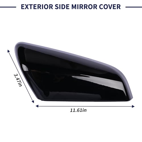 Exterior Side Mirror Cover Driver & Passenger Side Compatible with Chevrolet Equinox GMC Terrain 2018-2023 Rearview Mirror Cap Left & Right Side Replace 23406416 23406417 84225386 84225387 - size: Left & Right Side
