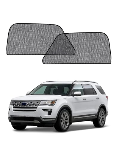 Car Window Shade for Ford Explorer 2011-2019,2 Pack UV & Glare Protection, Breathable Privacy Screen, Insect & Bug Blocker Magnetic Mesh Side Rear Sun Shades for Baby Camping, Napping & Travel - size: 2PC for Ford Explorer(2011-2019)