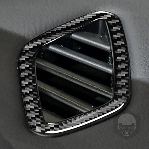 Generic Auto Dashboard Both Sides Air Vent Wind Outlet Defogger Frame Sticker Real Carbon Fiber Interior Trim Accessories Compatible with Benz CLA C117 2014-2018 GLA X156 2015-2019 Black, BM8112 - color: Dashboard Both Sides Air Vent Wind Outlet Defogger