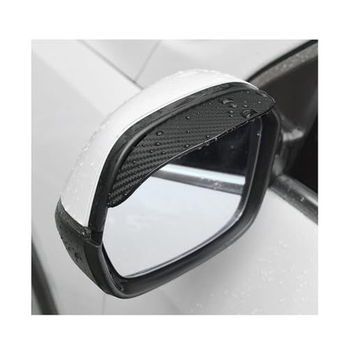 Ohleats 2 PCS Side Mirror Rain Guards, Mirror Rain Visor Eyebrow, Waterproof Visor Guards for Car Side Mirrors, Automotive Rear View Mirror Rain Visor Guard, Car Accessories (Carbon Fiber) - color: Carbon Fiber