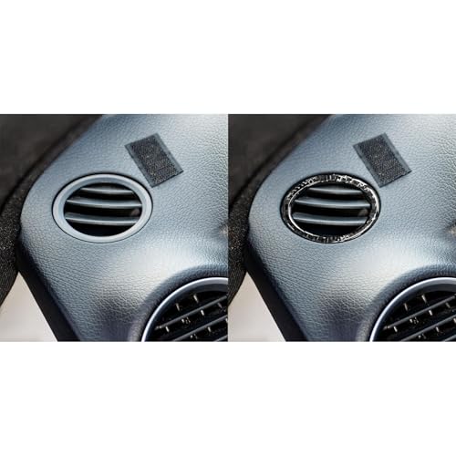 NVCNX Carbon Fiber Compatible with Mercedes-Benz C-Class W204 C250 C300 C350 C63 AMG 2012 2013 2014 Sedan /2012-2015 Coupe Accessories Car Dash Defogger Air Vent Cover Interior Trim Sticker Decal 2PCs - color: Dash Defogger Air Vent Trim - for 2012+