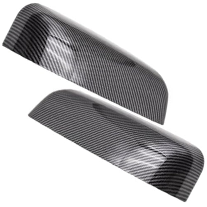 Riloer Side View Mirror Cover, 2 Packs Car Rearview Mirror Cover Cap, Side Wing Mirror Cover Cap Compatible with F-150 Limited 2013-2014 9L3Z17D743AA, 9L3Z17D742AA (Carbon Fiber Look Finish) - color: Carbon Fiber Look Finish
