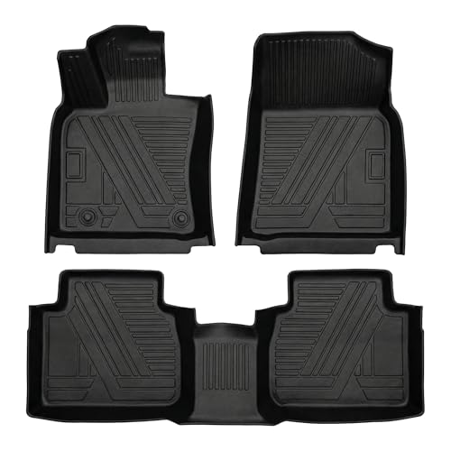 Aiqiying Floor Mats Compatible with Toyota Camry 2025-2026 Models，All Weather Waterproof Durable Custom-Fit Front Rear Rows Full Set Protection TPE Carpet Liners Accessories - size: 4）For Toyota Camry I 2025-2026 I Floor Mat