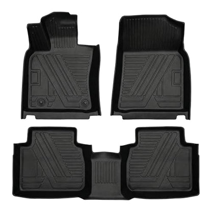 Aiqiying Floor Mats Compatible with Toyota Camry 2025-2026 Models，All Weather Waterproof Durable Custom-Fit Front Rear Rows Full Set Protection TPE Carpet Liners Accessories - size: 4）For Toyota Camry I 2025-2026 I Floor Mat