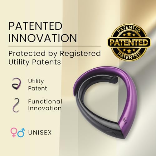 EMBRACE FafaConcepts Purse Hook Hanger – Lightweight, Durable Teardrop S Hooks | Bag Clip Holds 22 lb Bags, Backpacks, Totes | Purse Charms for Women, Men | Onyx & Amethyst - color: onyx/amethyst