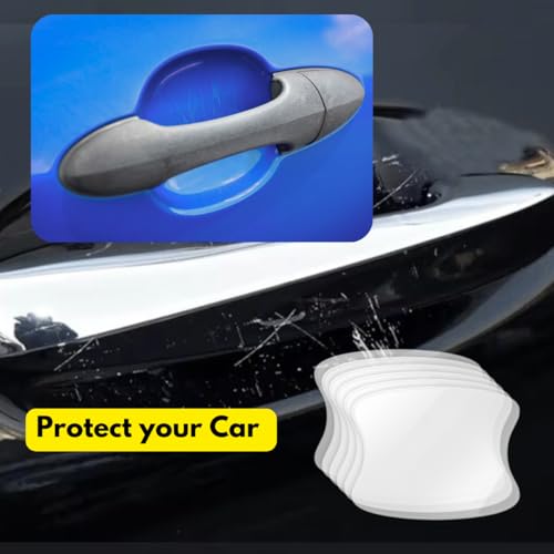 5 Pack Car Accessories Car Cover Door Handle Cup Protector Clear Film | Made with Paint Protection Film Self-Healing Decal Anti Scratch Guard | Universal Fit Vehicles, SUV, Truck Upromax - size: Handle Cups/Clear/5 Pcs