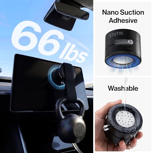 Statik HyperMount (Gen 2) Phone Mount, Magnetic Phone Holder, Car Mount for Phone Works on Smooth & Lightly Textured Surfaces, iPhone, Samsung, and Android Compatible - size: 1 Pack