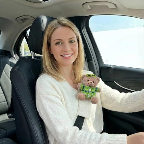 UNICOLD 2 Pack Plush Seatbelt Cover Shoulder Pad,Ultra-Soft Car Seat Belt Cushion for Adults & Kids, Relieves Neck & Shoulder Discomfort, Universal Fit for Cars, SUVs, Backpacks (Green) - color: Green
