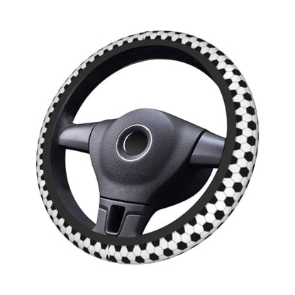 Football Steering Wheel Covers Non Slip Neoprene Universal 15 Inch Steering Wheel Protector Car Cover for Men Women - color: Football