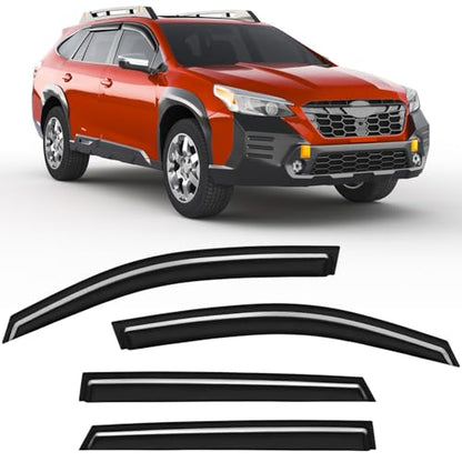 Extra-Thick Window Rain Guards Fit for 2020 2021 2022 2023 2024 2025 Subaru Outback Window Deflectors Window Vent Visors Shades - size: Fit for 2020-2025 Subaru Outback