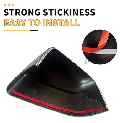 MAXDOM Side Mirror Cap Compatible with Tesla 2025+ Model Y Juniper (Gloss Carbon Pattern, Model Y Juniper 2025+) - color: Gloss Carbon Pattern