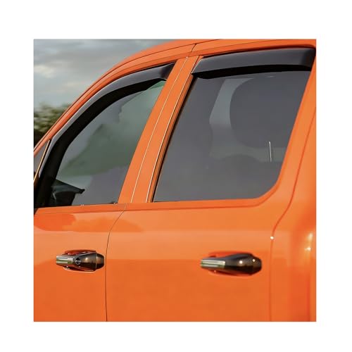 in-Channel Side Window Rain Guards Fits 2015-2020 Ford F-150 SuperCrew & Crew Cab (Not for Super Cab),Window Visors Window Deflectors Vent Sun Shades Sheilds - size: For 2015-2025 F150 Crew Cab