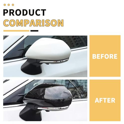 MAXDOM Side Mirror Caps Compatible with Toyota Camry (Carbon Fiber Pattern-Orginal Style, 2018-2025) - color: Carbon Fiber Pattern-Orginal Style