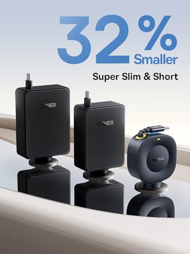 Baseus Ultra-Mini Retractable Car Charger USB C, 60W Fast Charging Car Charger with Retractable USB C Cable for iPhone 17 16 15 Pro Max, Samsung Galaxy S25 Ultra, Android, iPad, AirPods - color: 60W