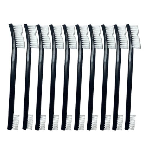 10-Pack Soft Bristle Brushes for Cars, Motorcycles & Households – Clean Engine Parts, Window Tracks & Bicycle Chains - Includes Grill Brush & Heat-Resistant Gun Cleaning Brushes - size: 10 pcs