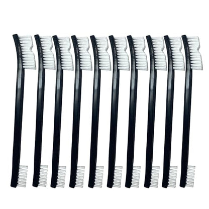 10-Pack Soft Bristle Brushes for Cars, Motorcycles & Households – Clean Engine Parts, Window Tracks & Bicycle Chains - Includes Grill Brush & Heat-Resistant Gun Cleaning Brushes - size: 10 pcs