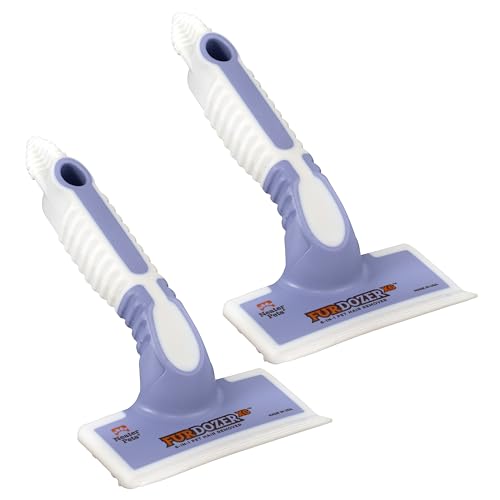 FurDozer Pet Hair Remover & Auto Detailing Tools - Cat & Dog Hair Remover for Carpets, Car Interiors, Couches, Bedding, & Pet Furniture (Purple, (2 Pack) - X6) - color: Purple, size: (2 Pack) - X6