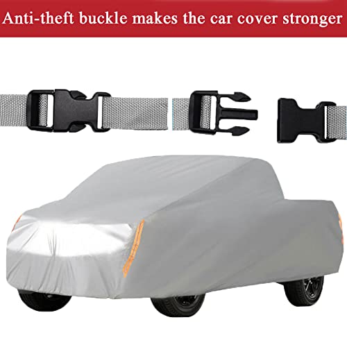 Full Coverage Car Cover All Weather Outdoor & Indoor Silver Pickup Truck Universal up to 260 L x 80 W x 65 H - size: 260 L x 80 W x 65 H