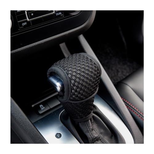 AUCELI Car Gear Shift Knob Cover, Automotive Manual Stick Shifting Handle Gear Shift Knob Protector, Vehicle Decoration Accessories Universal for SUV, Truck, RV and More - color: Black