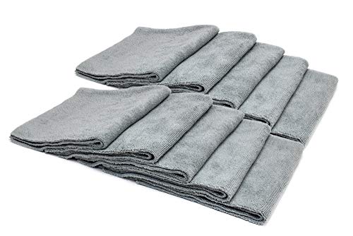 Autofiber [Mr. Everything] Premium Paintwork and Coating Leveling Towel (16"x16") 10 Pack (Gray) - color: Gray