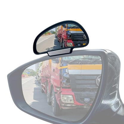Blind Spot Mirror Adjustable 360 Degree Car Side Mirror, HD Glass Rear View Exterior Accessories Frame Thickness Less than 5MM for Car SUV (single mirror left) - style: single mirror left