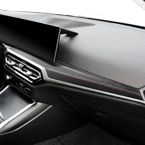 Betterhumz Car Central Instrument Dashboard Cover Trim Compatible with BMW G20 G28 G42 G23 3 4 Series 318i 320i 330i M340i 2020-2023 Car Interior Accessories PVC Leather B - size: Leather B