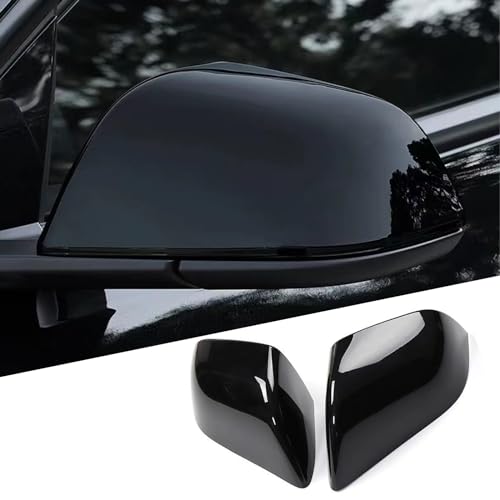 for Tesla Model Y Rearview Mirror Guard Cover, Side Mirror Cover Exterior Accessories fit for Model Y 2024 2023 2022 2021 (Model Y-Glossy Black) - color: Model Y-Glossy Black