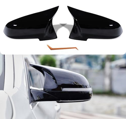 Mirror Caps for F10 - Durable Quality Glossy Black, Mirror Covers Compatible with F10 F11 F18 2014-2018 - Upgrade Your Ride Now - size: Glossy Black