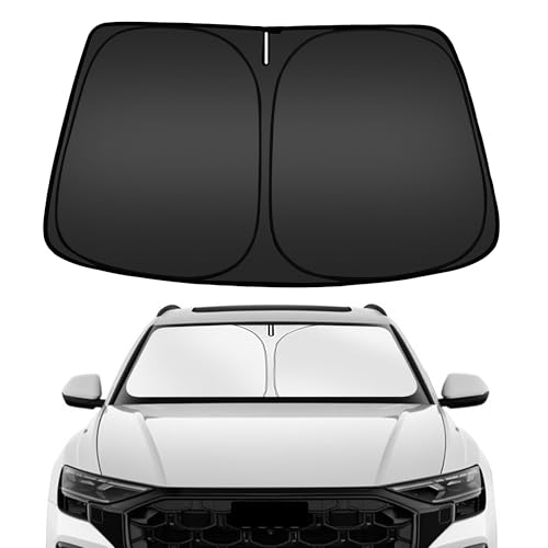 ARISMOTOR Windshield Sun Shade for Audi Q8 2019-2025 2026, Custom Fit Foldable Front Window Sunshade Sun Visor Protector, Block UV Rays Keep Your Car Cooler - size: for Audi Q8 2019-2026