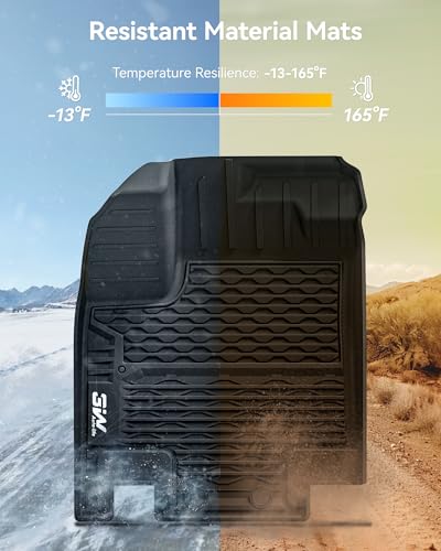 3W Floor Mats & Cargo Liner & Back Seat Cover Custom Fit for Nissan Pathfinder 2022-2026 (Only fit 8 Passenger Models), TPE All Weather Custom Fit Nissan Pathfinder Full Set,Black - size: 5.Pathfinder|22-26|Full Set