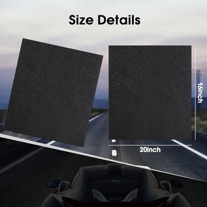Disposable Floor Mats for Cars, 30 Pack Car Floor Mats, Black Automotive Floor Mats Waterproof Car Foot Pads, Mats for Car Detailing, Universal Fit Protective Front Rear Floor Mat for Cars (20"x16")