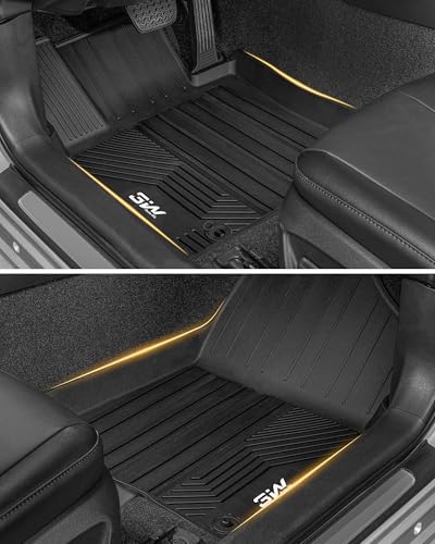 3W Floor Mats & Cargo Liner Fit Toyota Camry 2018-2024 FWD (Not for Hybrid or AWD), TPE All Weather Custom Fit Floor Liner, 1st and 2nd Row and Trunk Mat(L/LE/SE/TRD/XLE/XSE) - style: 5. Camry|18-24|Full Mats
