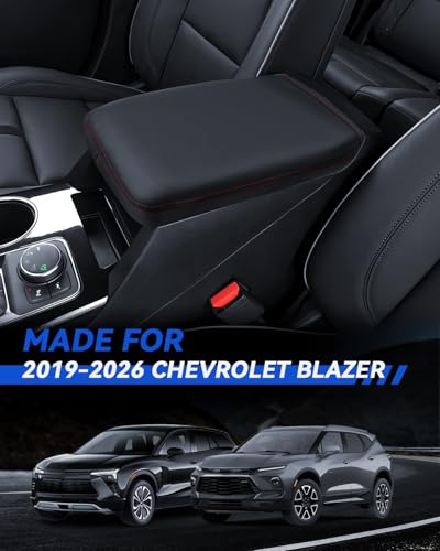 Armrest Cover for Chevrolet Blazer 2019-2025 2026 Accessories Center Console Middle Lid Pad Protector for Car Elbow Rest - size: for 2019-2026 Chevrolet Blazer