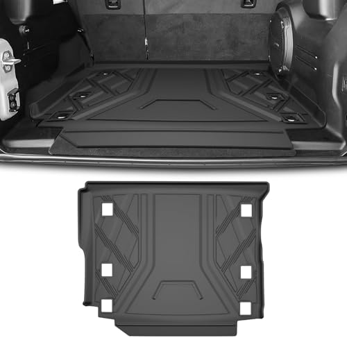 Cargo Mat fit for 2018-2026 Jeep Wrangler JL 4X4 with OEM Subwoofer, All-Weather Guard Trunk Mat Cargo Liners Heavy Duty Waterproof Odorless Durable Wrangler JL 4 Door - NOT FIT 4XE OR JK - style: 7) for Jeep Wrangler JL With Subwoofer 2018-2026 Cargo Lin