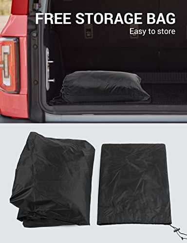 Proadsy Car Cover Compatible with Ford Bronco 2 Door 2021-2024 2025 2026 Windproof All Weather Waterproof Sun Rain UV Dust Snow Protection Outdoor Covers - size: Ford Bronco 2 Door