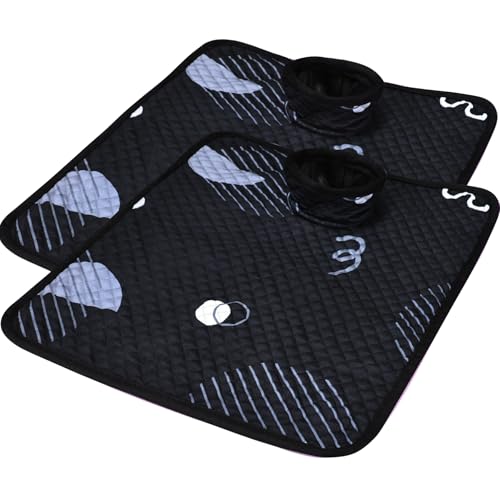 Car Seat Protector for Potty Training, 2 Pack Waterproof CarSeat Liner Toilet Training for Baby Infant Toddler, Dry Seat Piddle Pads Cover for Strollers (Geometric Black) - color: Geometric Black-2pcs