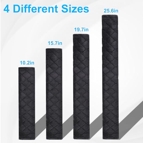 Amooca Soft Automotive Seat Belt Cover Seatbelt Shoulder Pad Neck Protector Cushions Universal Fit SUV Trucks Backpack Black Extra Long 19.7in - color: Black, size: 19.7in-1pc
