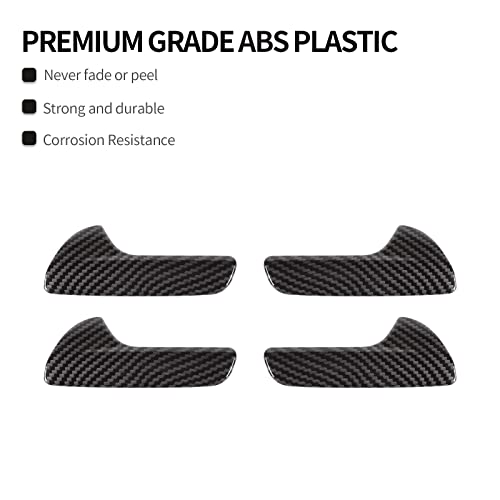 CheroCar for Jeep Grand Cherokee Inner Door Handle Bowl Trim Cover Decoration for Jeep Grand Cherokee 2011-2025, Interior Accessories (Carbon Fiber)