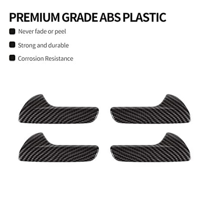 CheroCar for Jeep Grand Cherokee Inner Door Handle Bowl Trim Cover Decoration for Jeep Grand Cherokee 2011-2025, Interior Accessories (Carbon Fiber)