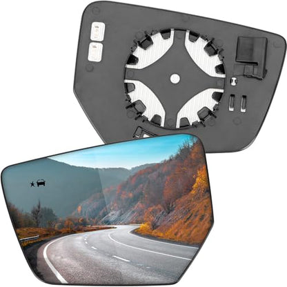 Driver Side Mirror Replacement for Chevrolet Chevy Impala 2014 2015 2016 2017 2018 2019 2020 - Left Side Mirror Glass, Rear View Mirrors Glass with Power Heated & Blind Spot - size: Driver Side (Left)