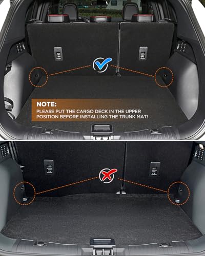 DrCarNow® Floor Mats Full Set for Ford Escape 2026 2025 2024 2023 2022 2021 2020(Not for Hybrid), Custom Fit All Weather TPE Liners with Cargo Mat & Backrest Protector for Car SUV Interior Accessories