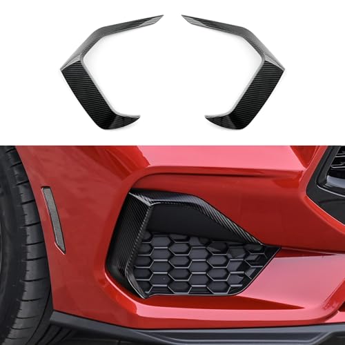 Youtaiche ABS Carbon Fiber Decals Front Bumper Grille Cover Trim Accessories for 2024 2025 2026 Ford Mustang GT/GT Premium Interior Stickers (Style B) - color: Front Bumper Grille B