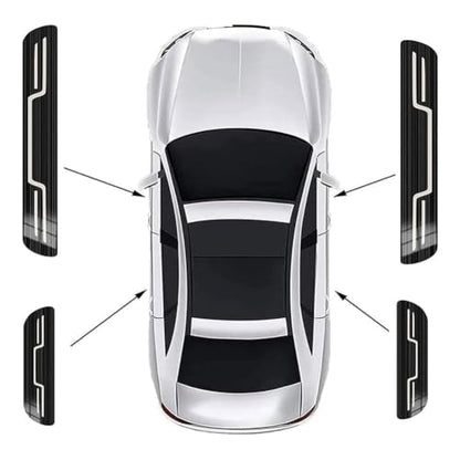 4 Pcs Stainless Steel Car Door Sill for Jeep Grand Cherokee L 2021-2025, Car Protector Strips Edge Entry Guards Anti Scratch Threshold Strip