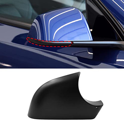 Jaronx Compatible with Tesla Model Y Mirror Bottom Cover 2018-2025, Right Passenger Side Rearview Mirror Lower Base Trim Base Cover Replacement for Tesla Model Y Accessories (Right) - size: Right Side Black, style: Model Y