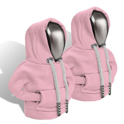 Gear Shift Hoodie, Gear Shift Cover, Fashionable Hoodie Automotive Gear Shift Knob Protector, Car Accessories Mini Sweater Gear Shift Knob Cover for Car Gear Shift Levers (Pink-2PCS) - color: Pink-2PCS